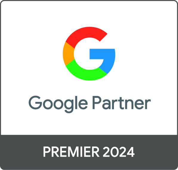 Google Premier Partner 2024 badge. 