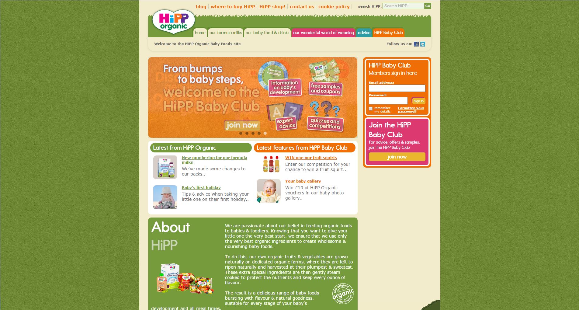HiPP Website