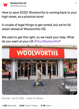 Woolworths Fake Twitter