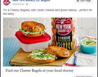 NYBC Cheesy Bagel Facebook