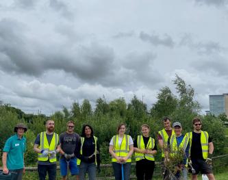 Volunteering team.